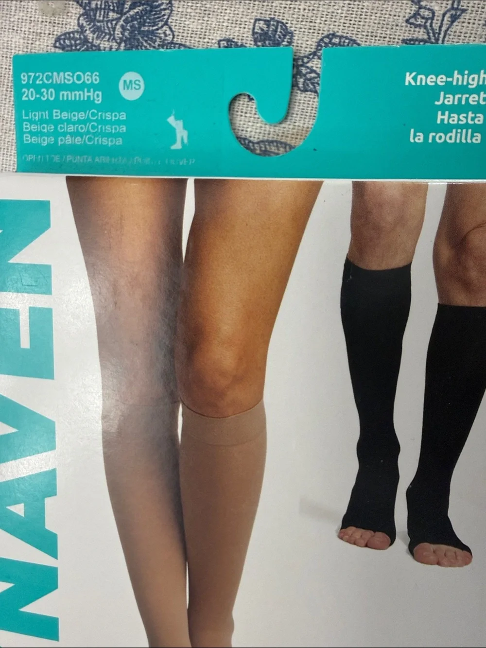 Dynaven Calf Compression Socks - Beige 20-30 mmHg MS 972CMSO66